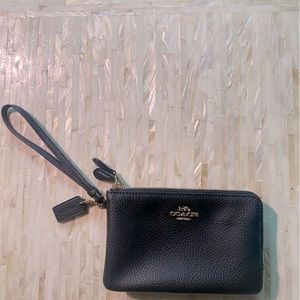 Black Coach wristlet